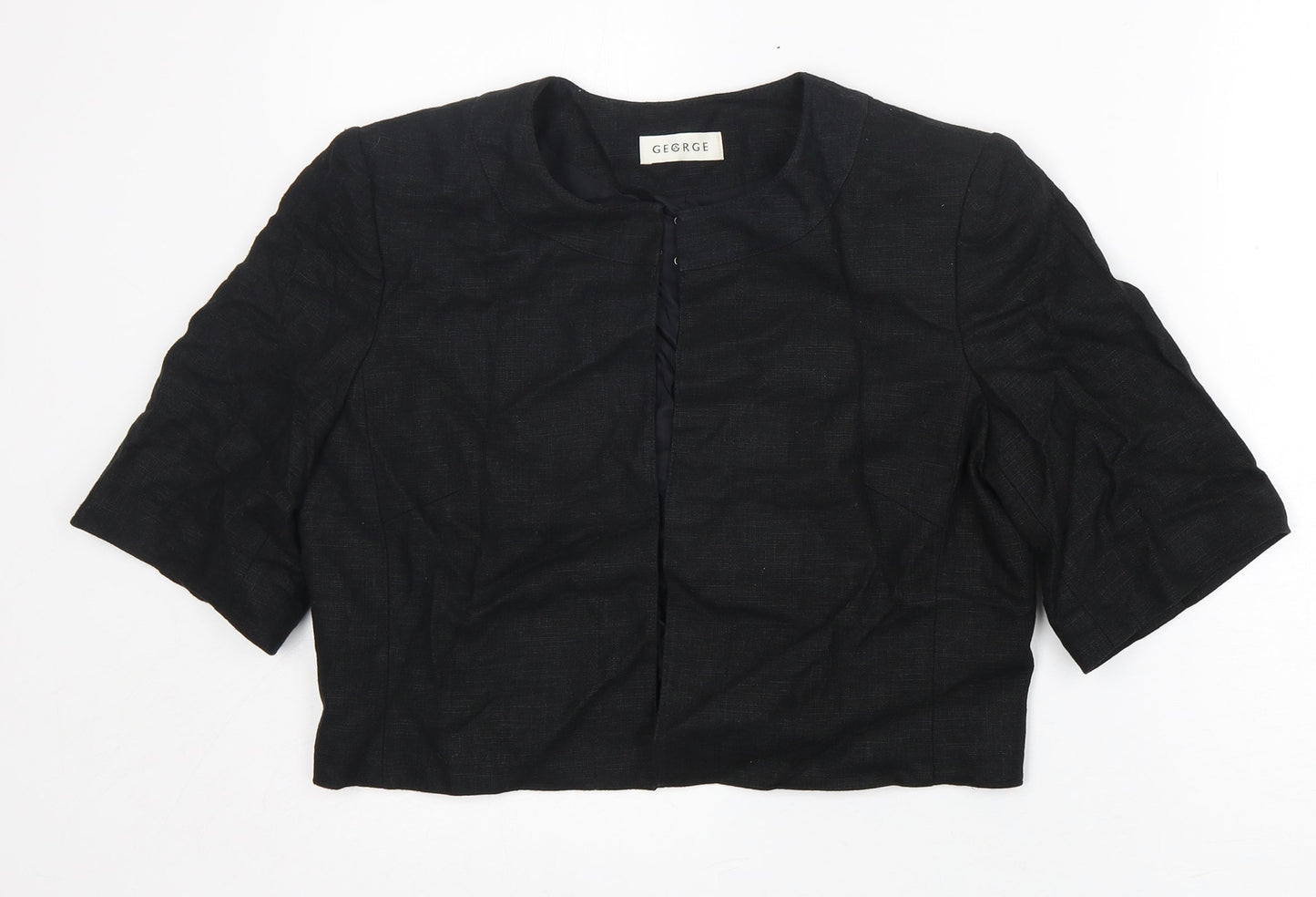 George Womens Black   Jacket Coat Size 12