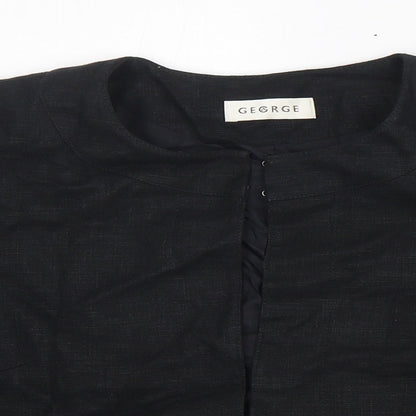 George Womens Black   Jacket Coat Size 12