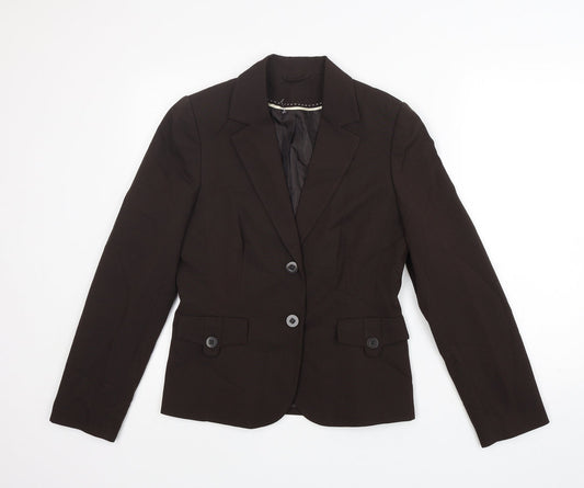 Dorothy Perkins Womens Brown  Polyester Jacket Suit Jacket    - Fake pockets