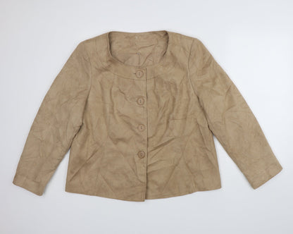 Womens UK Size 18 EWM Brown Jacket