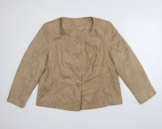 Womens UK Size 18 EWM Brown Jacket