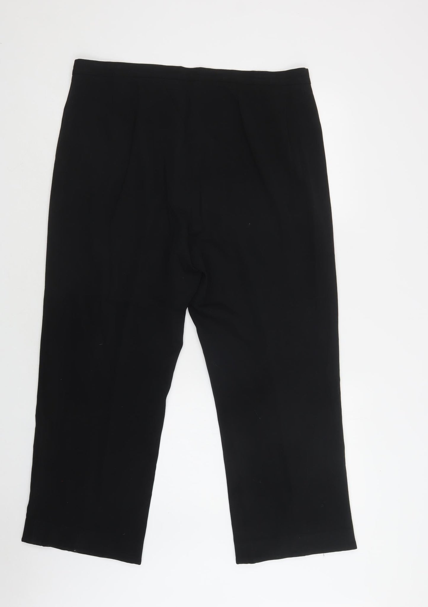 CC Womens Black  Polyester Dress Pants Trousers Size 18 L25 in Regular Button