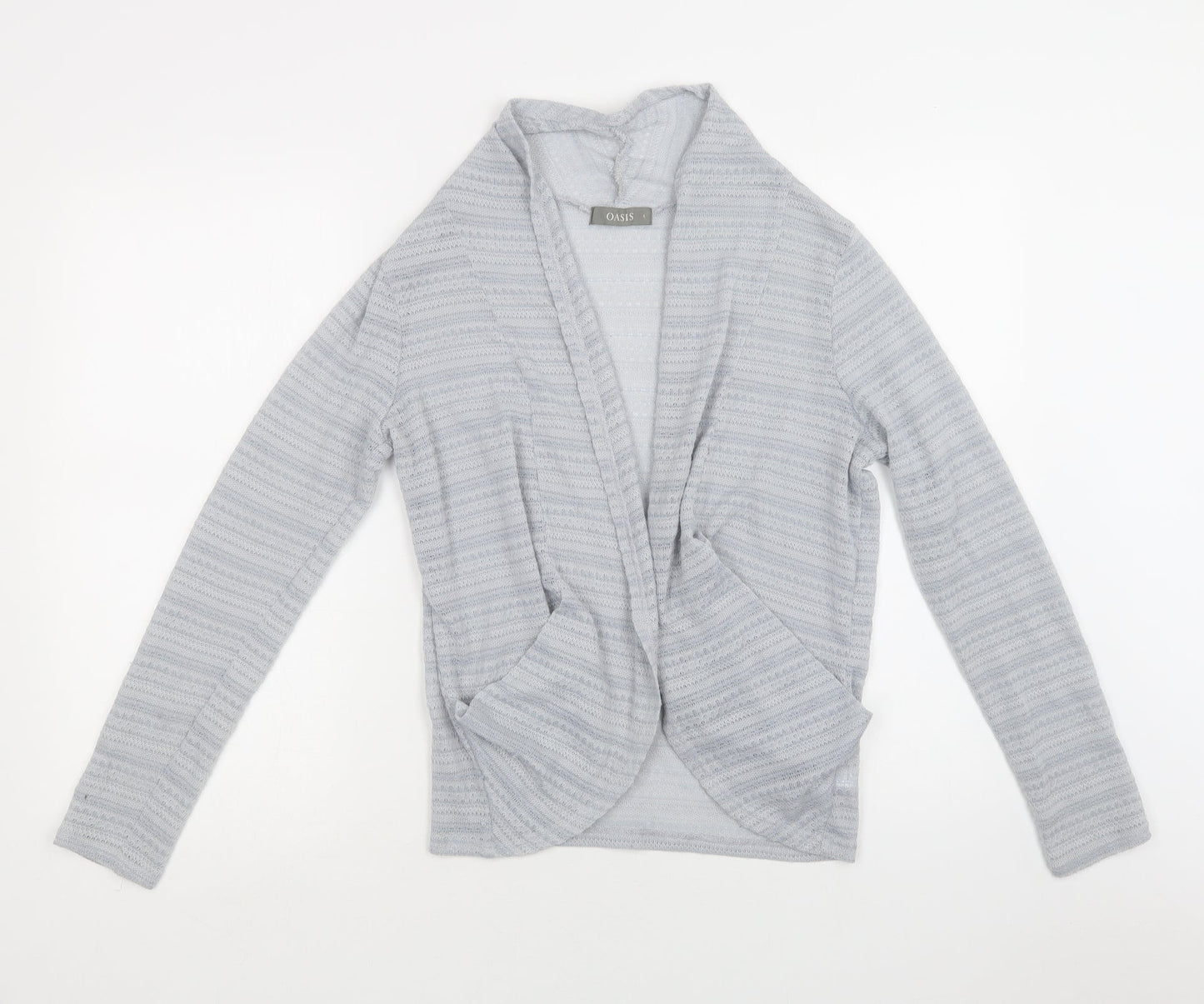 Womens UK Size S Oasis Blue Cardigan Jumper