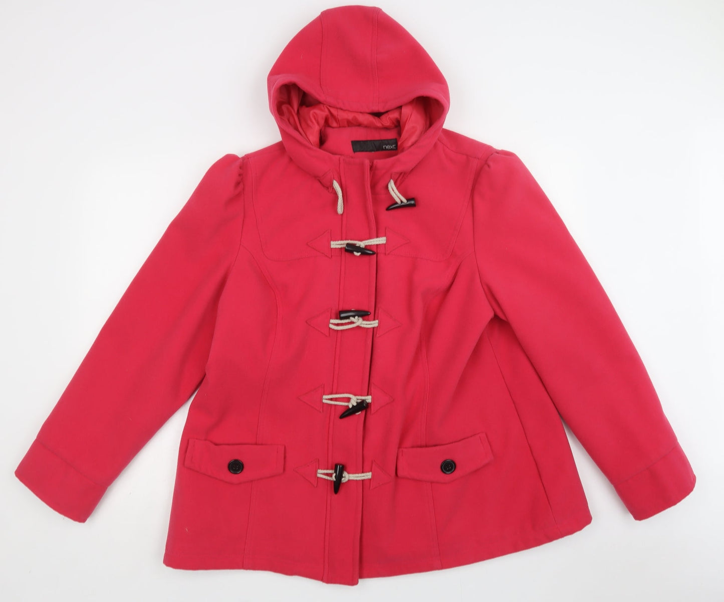 Womens UK Size L NEXT Pink Pea Coat