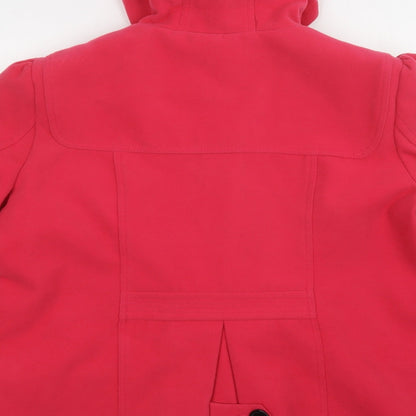 Womens UK Size L NEXT Pink Pea Coat