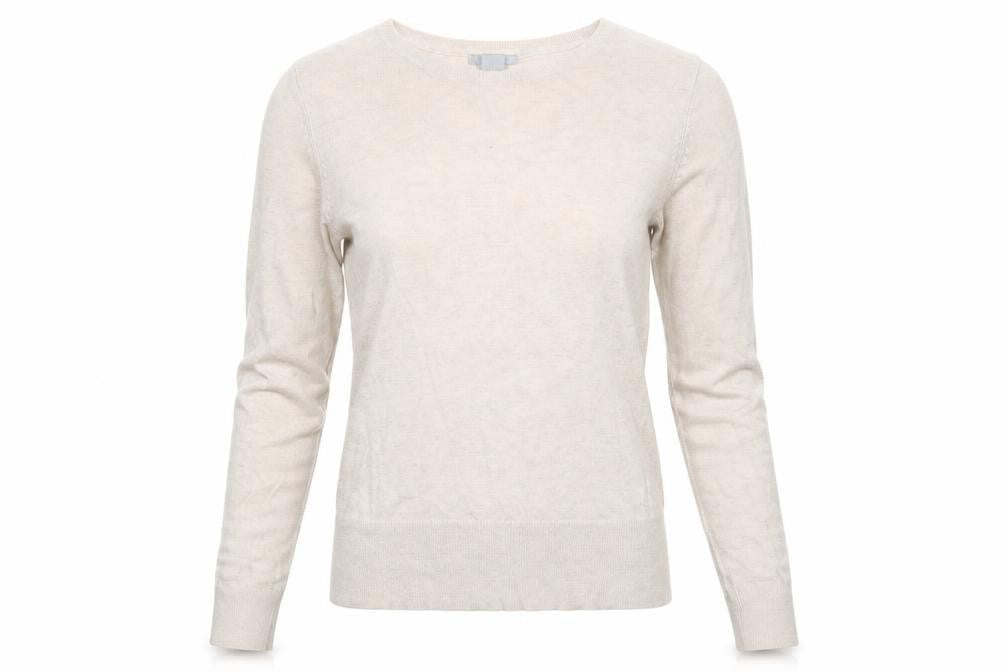 Womens UK Size S H&M Beige Pullover Jumper