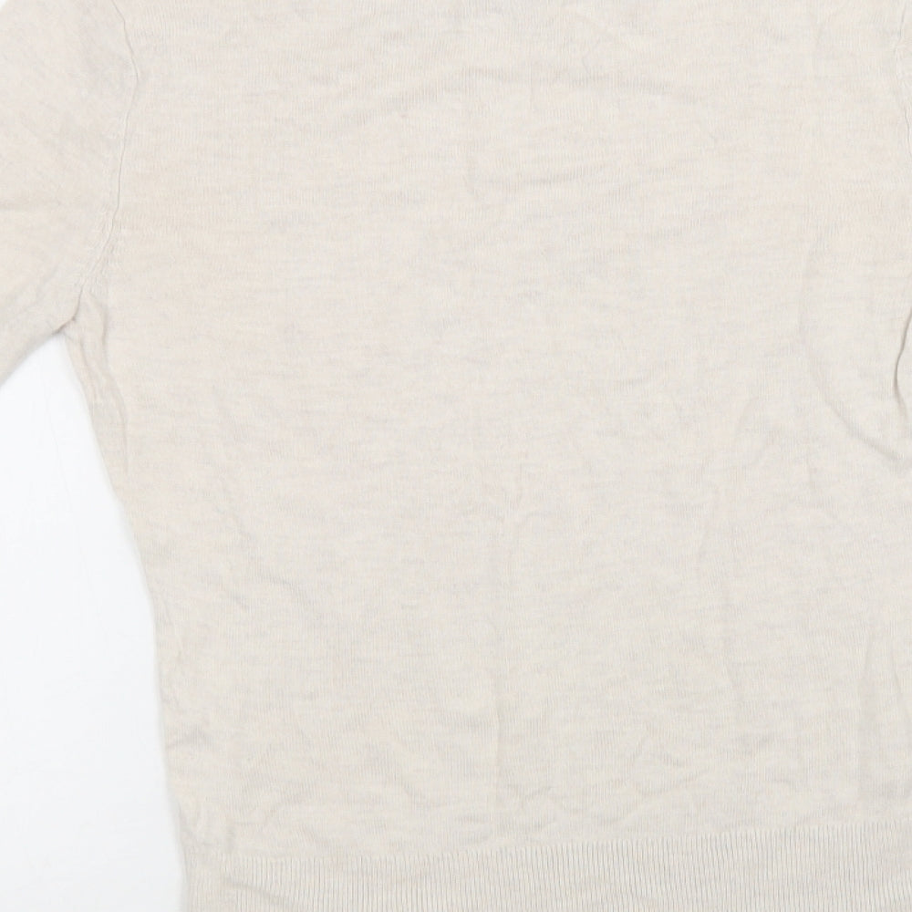 Womens UK Size S H&M Beige Pullover Jumper