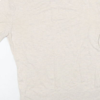 Womens UK Size S H&M Beige Pullover Jumper