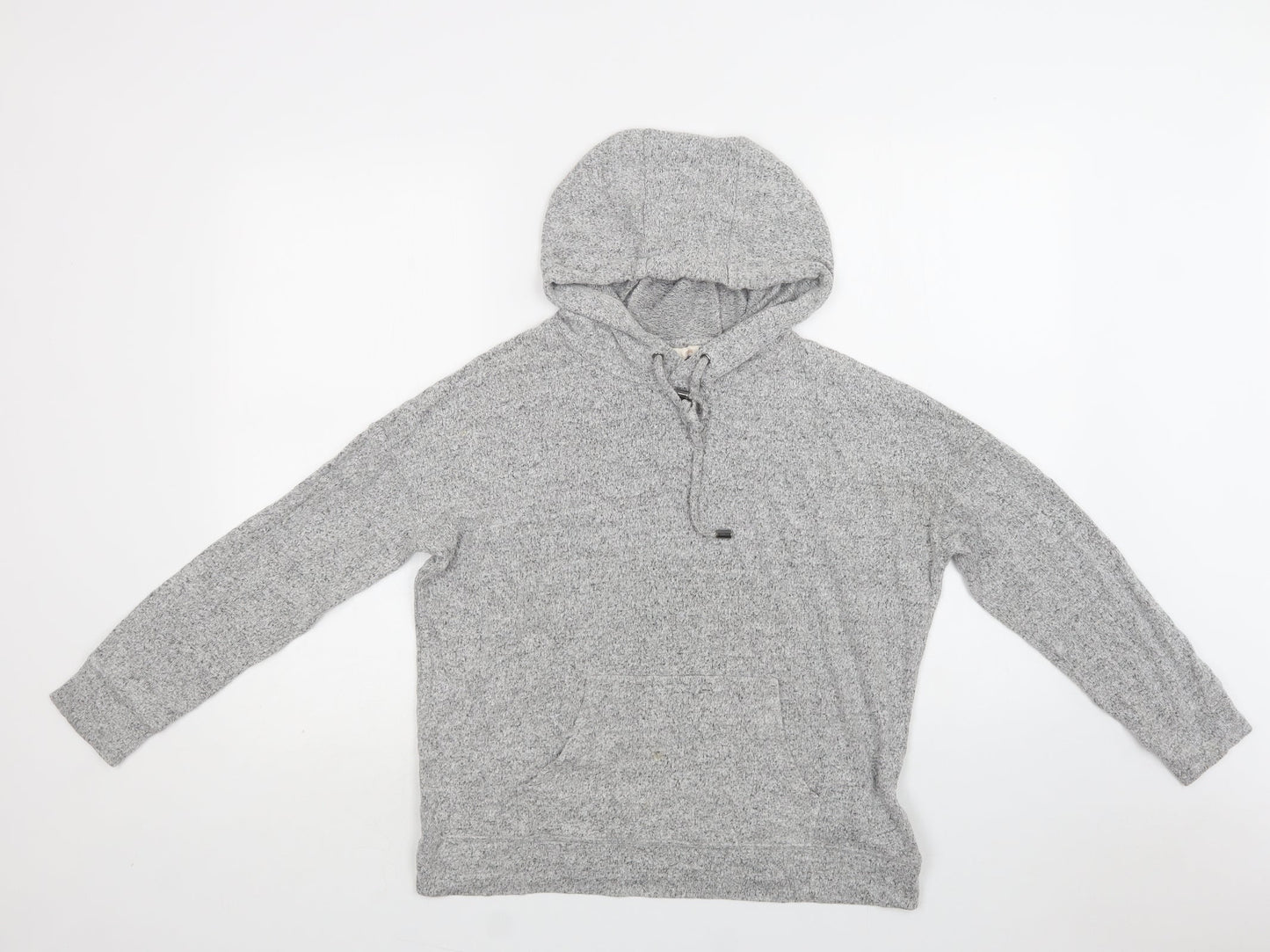 F&F Womens Grey  Viscose Pullover Hoodie Size 10