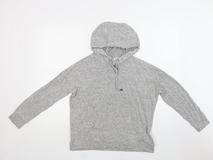 F&F Womens Grey  Viscose Pullover Hoodie Size 10