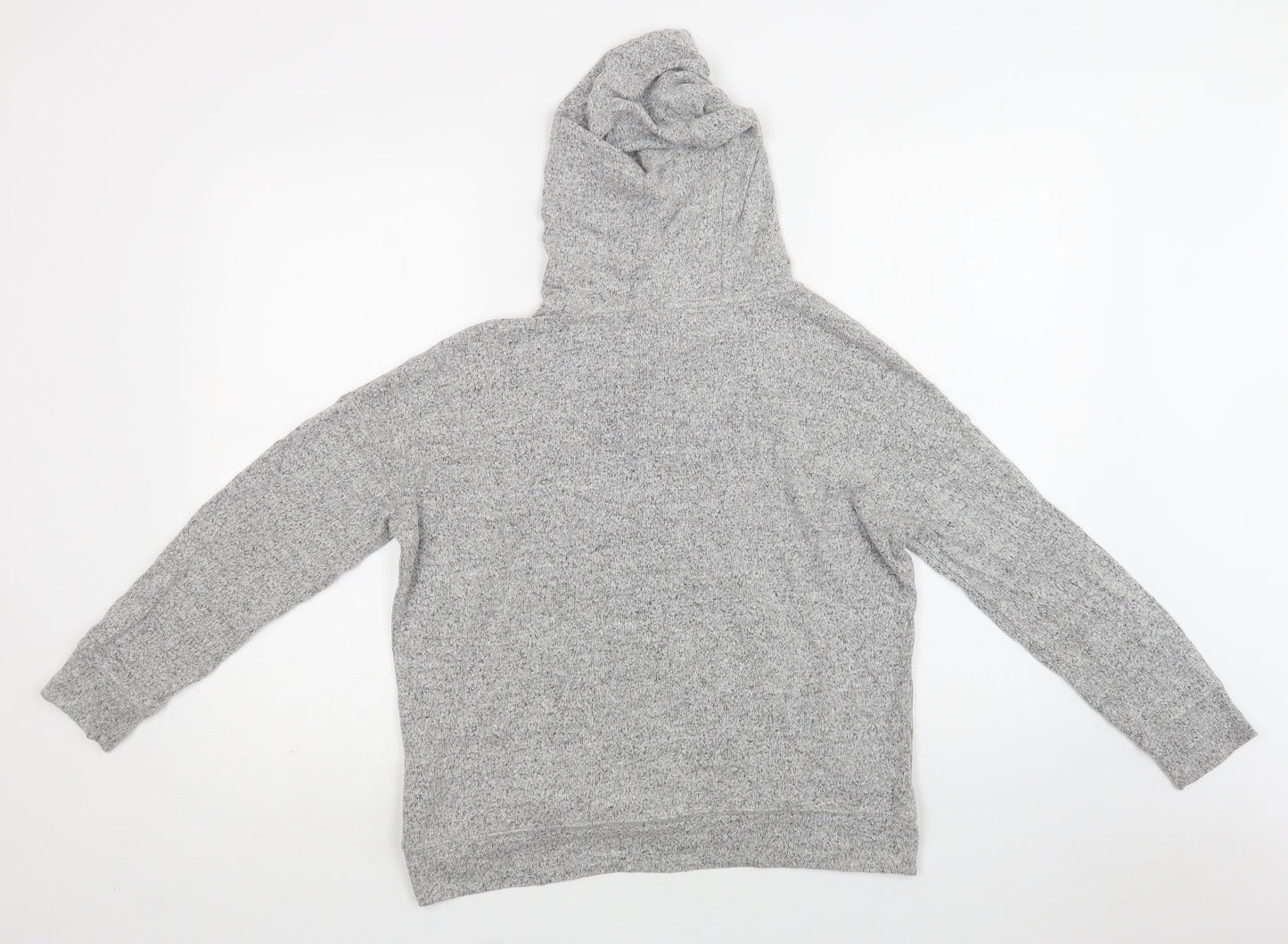 F&F Womens Grey  Viscose Pullover Hoodie Size 10