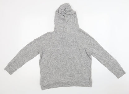 F&F Womens Grey  Viscose Pullover Hoodie Size 10