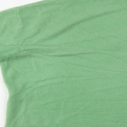 Womens UK Size 12 M&S Green Pullover Jumper