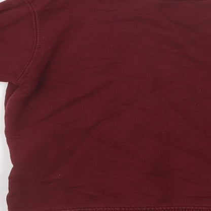 Matalan Baby Purple  Cotton Pullover Jumper Size 12-18 Months  Zip