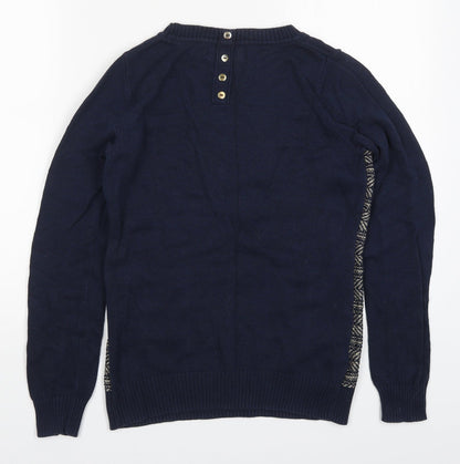 Womens UK Size 10 NEXT Blue Pullover Jumper