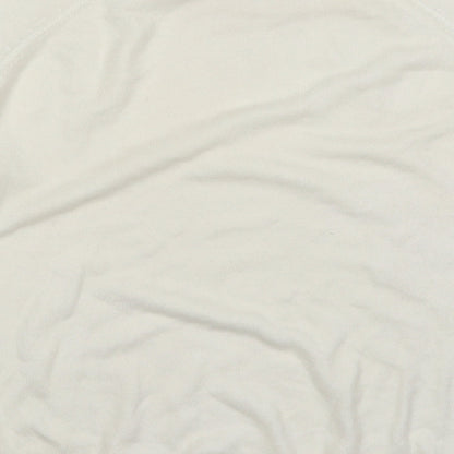 Sweet Romeo Womens Ivory Round Neck  Acrylic Pullover Jumper Size M