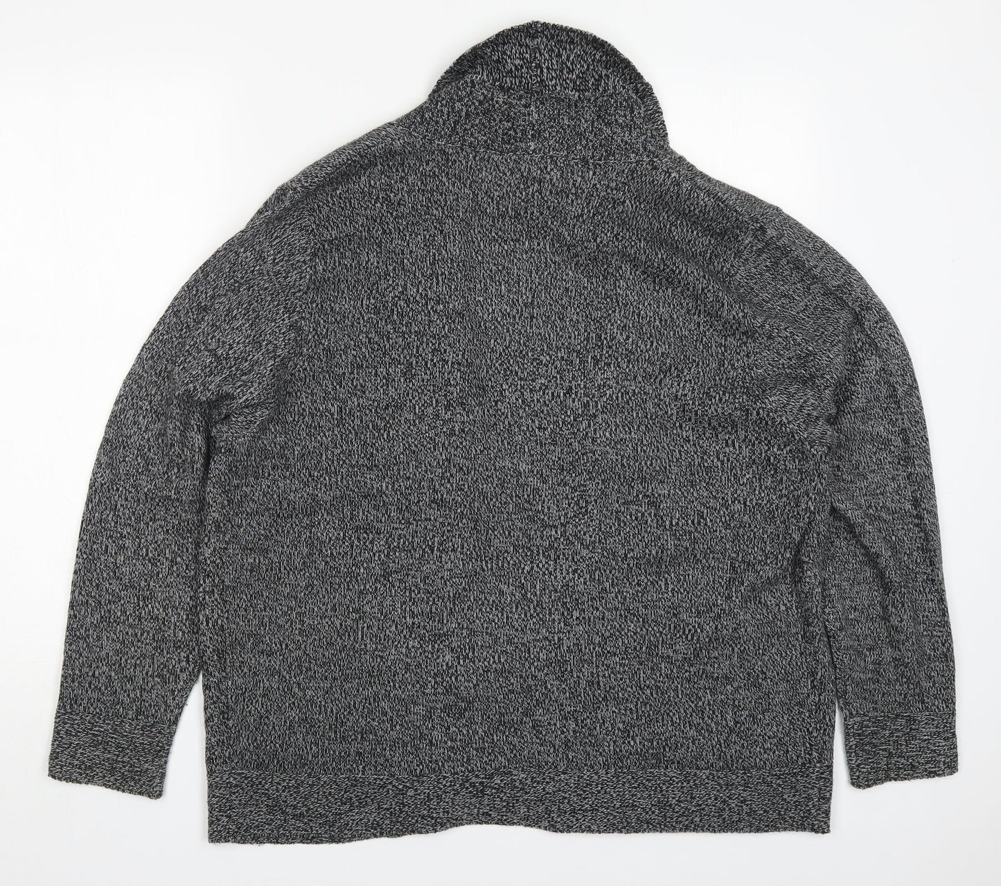 Womens UK Size L Plum Tree Grey Cardigan Jumper