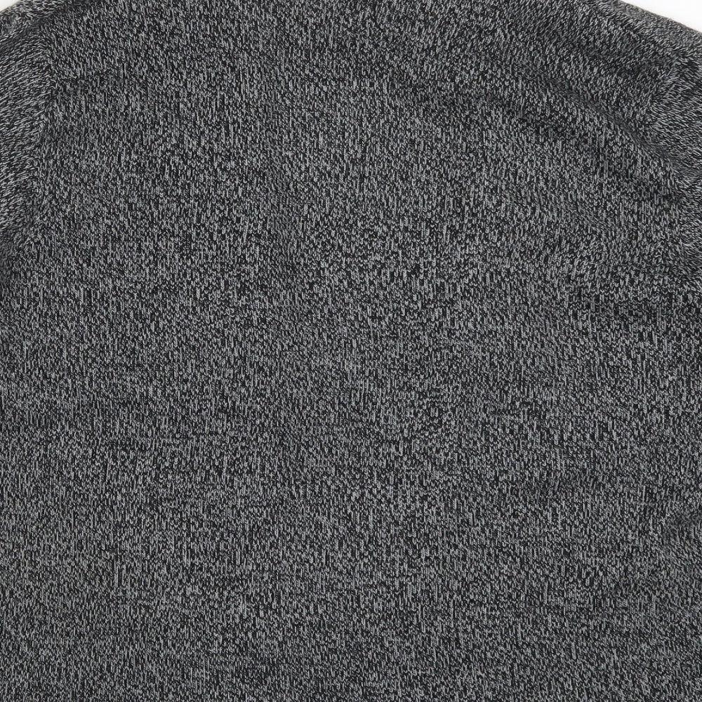 Womens UK Size L Plum Tree Grey Cardigan Jumper