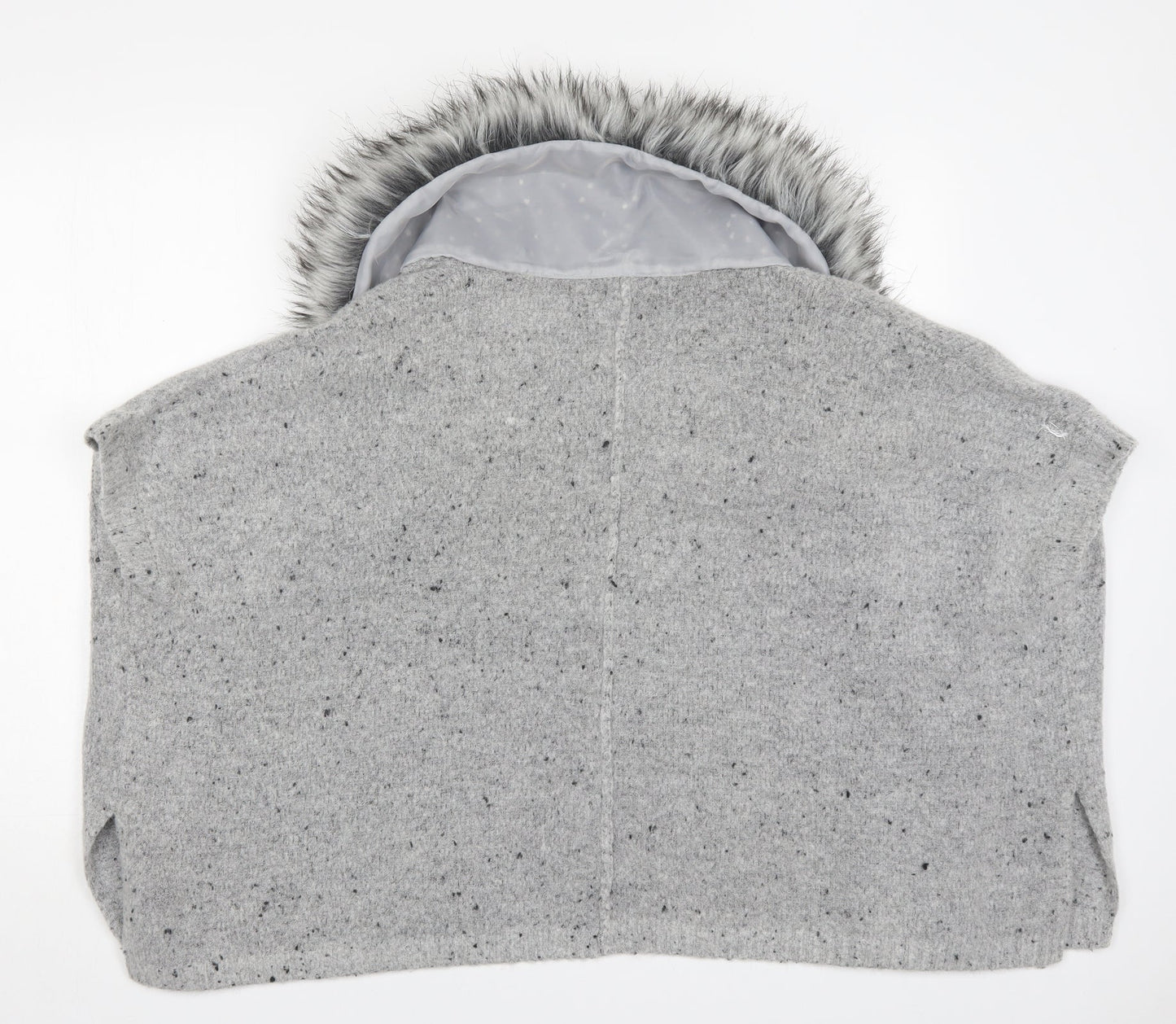 Primark Girls Grey V-Neck  Acrylic Cardigan Jumper Size 10-11 Years
