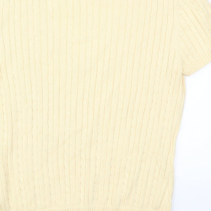 Womens UK Size M IZOD Beige Pullover Jumper