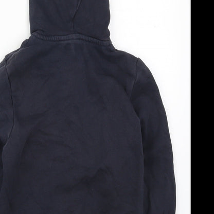 TU Boys Blue  Cotton Full Zip Hoodie Size 6 Years  Zip