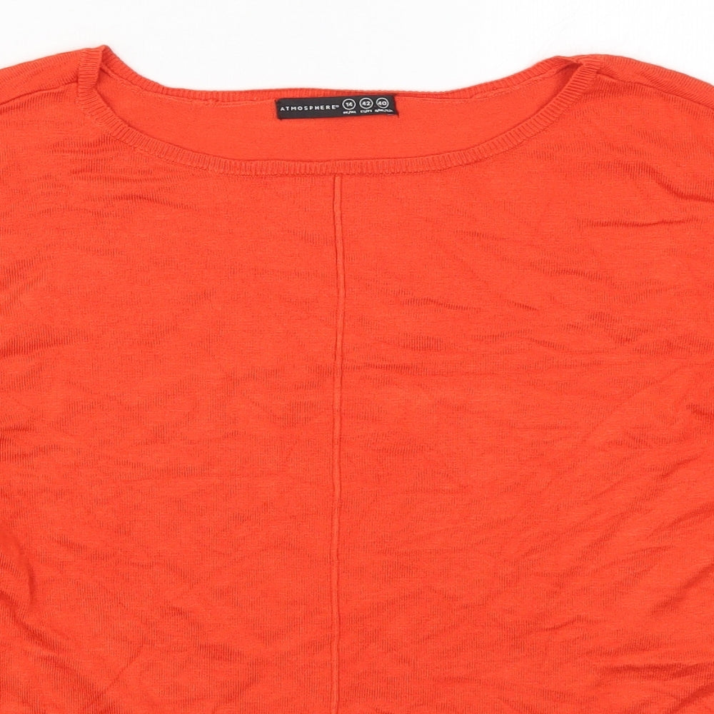 Womens UK Size 14 Atmosphere Red Pullover Jumper