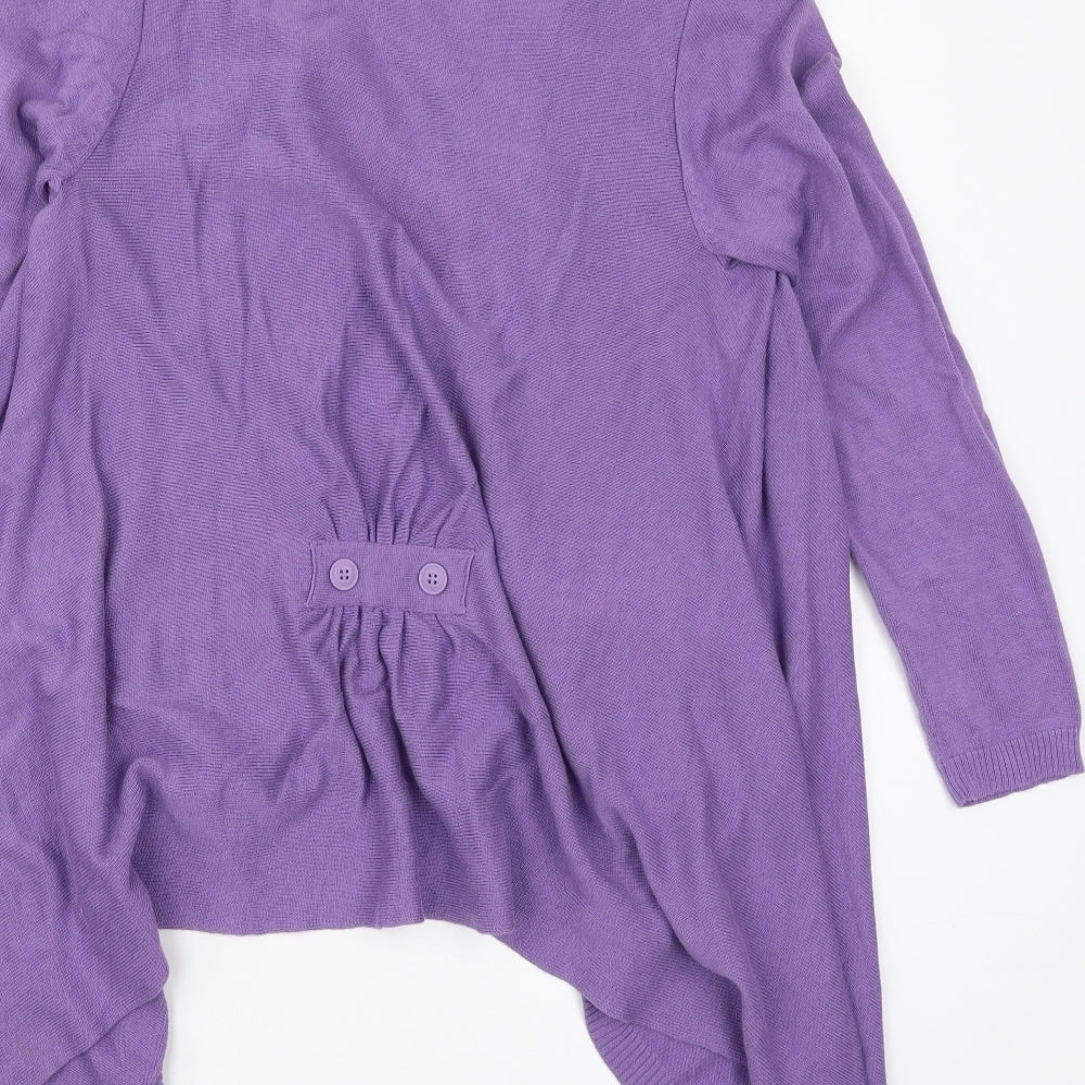 Womens UK Size S Bonmarché Purple Cardigan Jumper