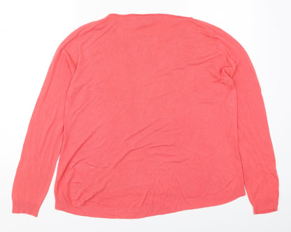 Womens UK Size M Replay Pink Pullover Jumper