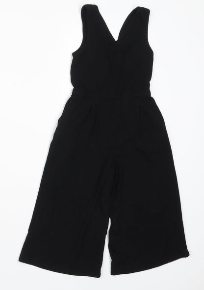 RESERVED Girls Black  Viscose Jumpsuit One-Piece Size 5 Years  Pullover