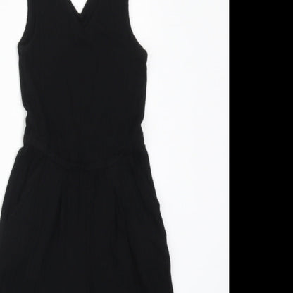 RESERVED Girls Black  Viscose Jumpsuit One-Piece Size 5 Years  Pullover
