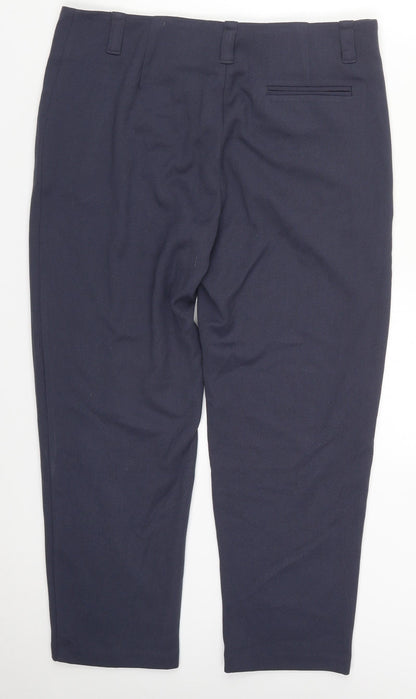 Womens UK Size 10 Preworn Regular Fit  Blue Trousers
