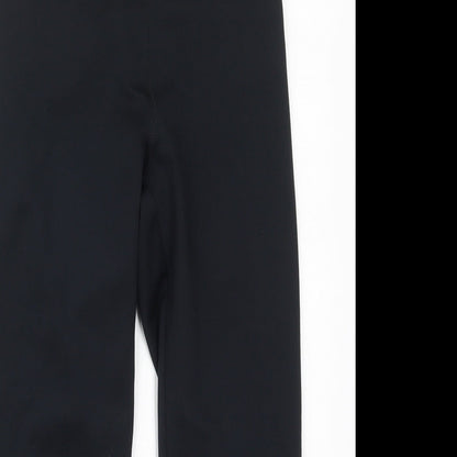 F&F Womens Black  Polyester Cropped Leggings Size 6 L18 in Regular