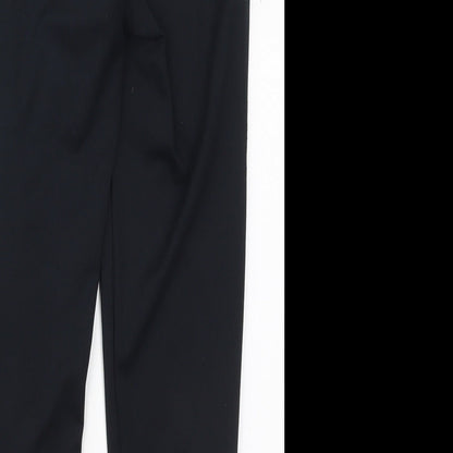 F&F Womens Black  Polyester Cropped Leggings Size 6 L18 in Regular