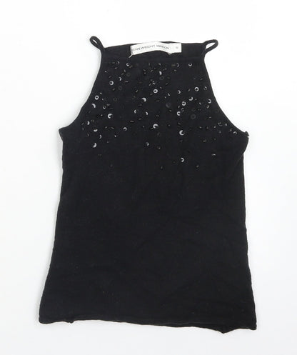 Womens UK Size S Fenn Wright Manson Grey Cropped Tank