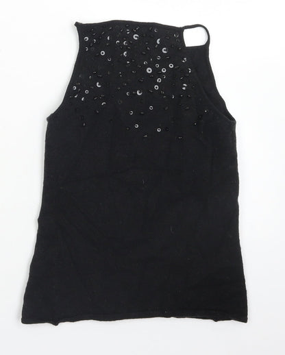 Womens UK Size S Fenn Wright Manson Grey Cropped Tank