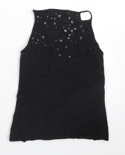 Fenn Wright Manson Womens Grey  Wool Cropped Tank Size S Square Neck