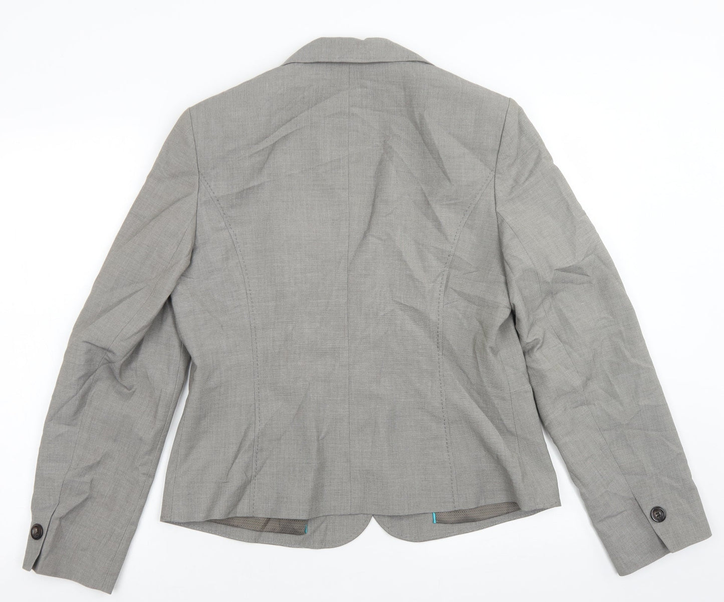 George Womens Grey  Polyester Jacket Blazer Size 14