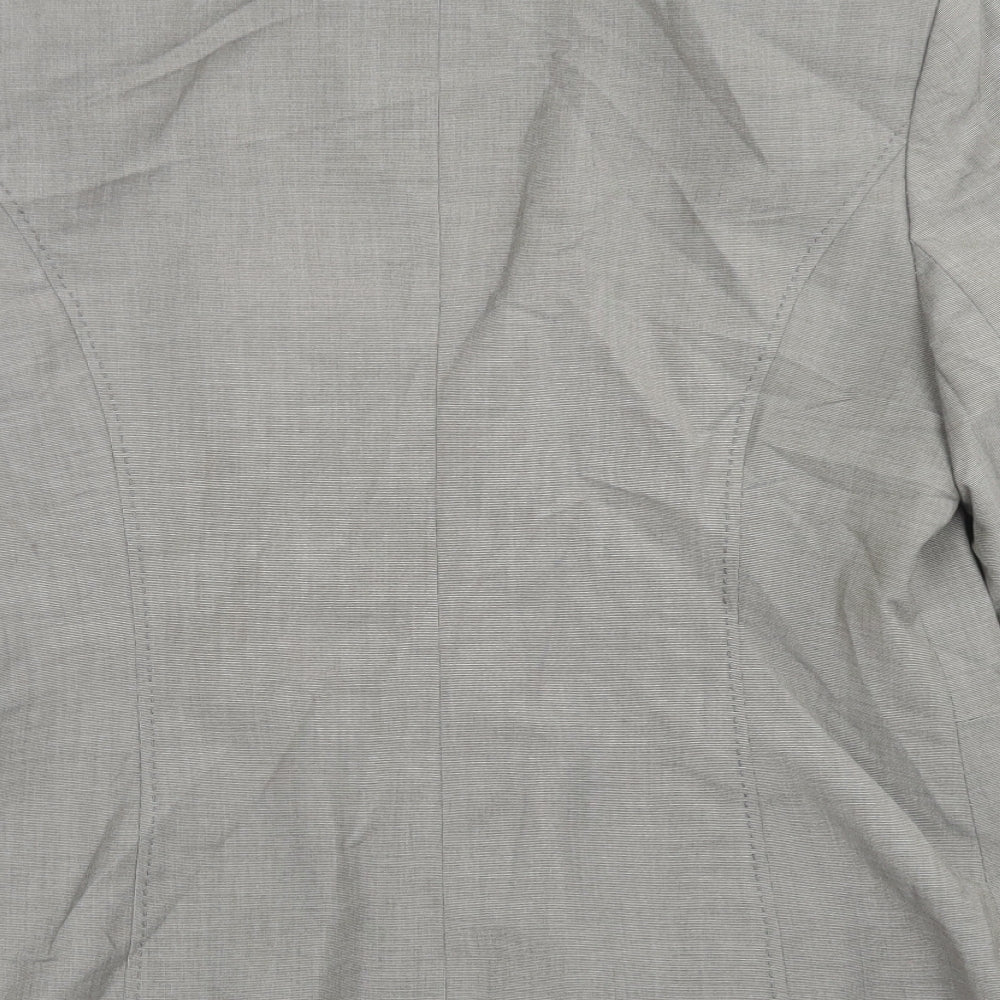 George Womens Grey  Polyester Jacket Blazer Size 14