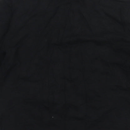 Precis Womens Black Crew Neck  Viscose Pullover Jumper Size S