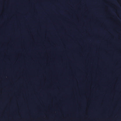 F&F Womens Blue V-Neck  Polyester Pullover Jumper Size 18