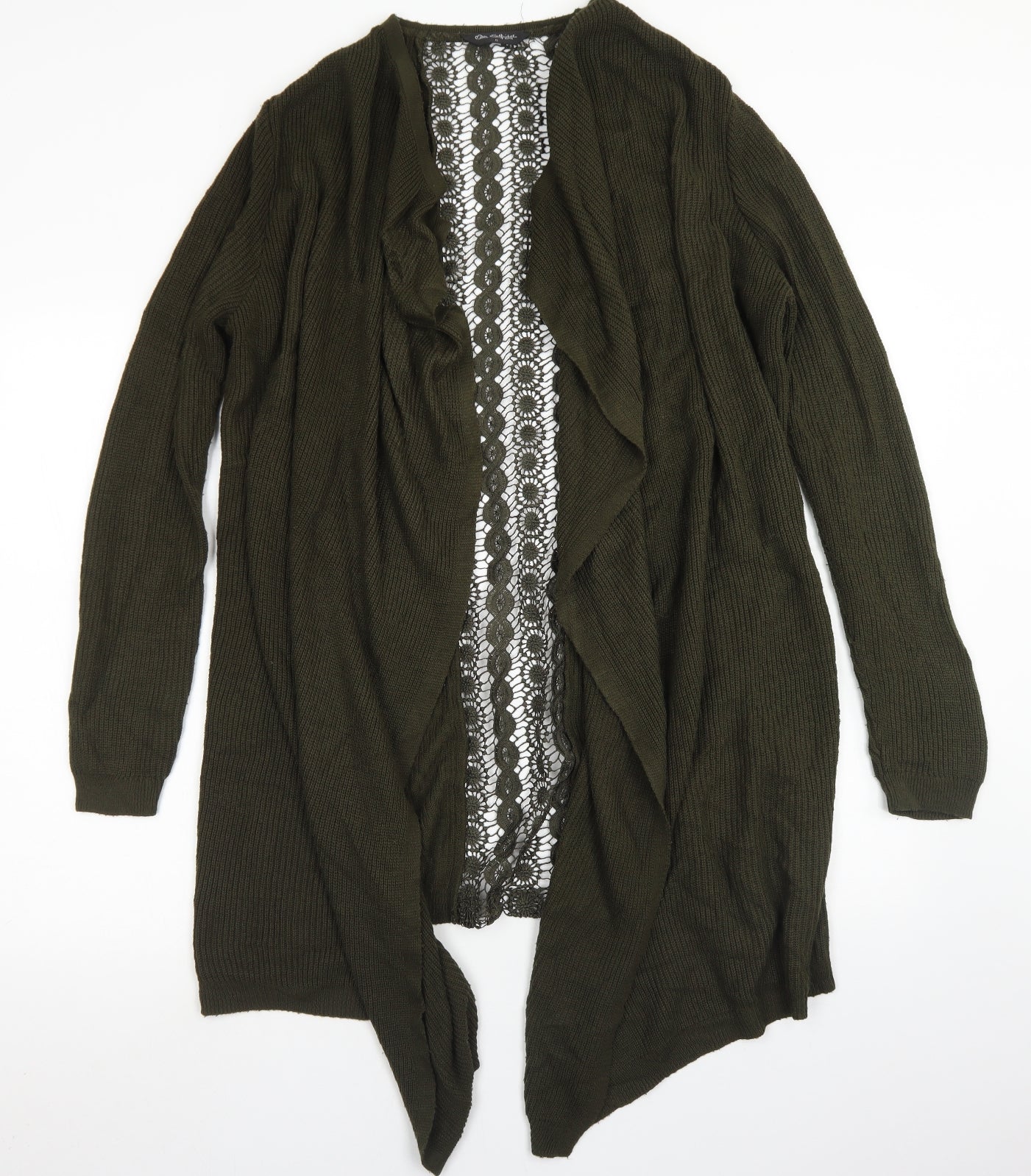 Womens UK Size S Miss Selfridge Green Cardigan Jumper
