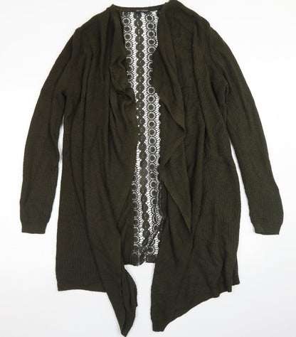 Womens UK Size S Miss Selfridge Green Cardigan Jumper