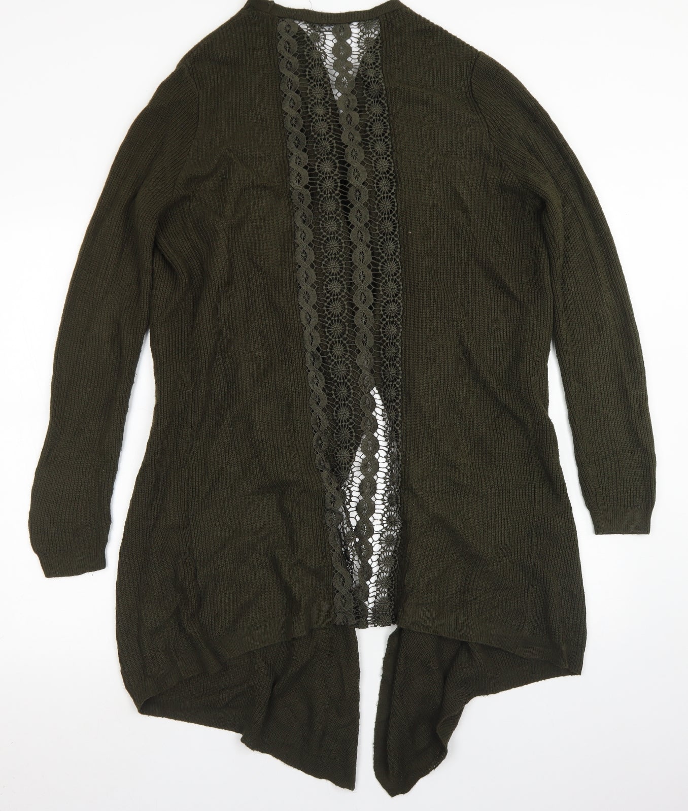 Womens UK Size S Miss Selfridge Green Cardigan Jumper
