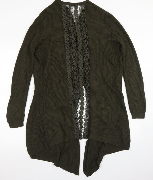 Womens UK Size S Miss Selfridge Green Cardigan Jumper