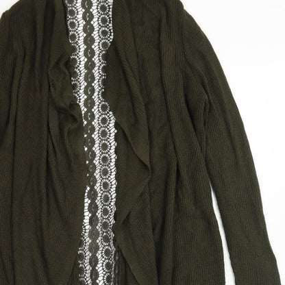 Womens UK Size S Miss Selfridge Green Cardigan Jumper