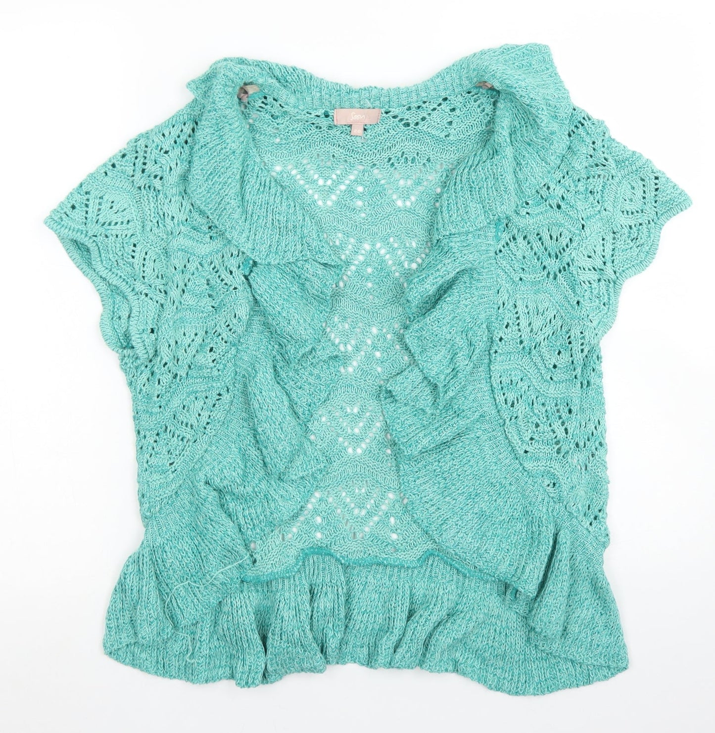 Womens UK Size 20 Soon Blue Cardigan Jumper