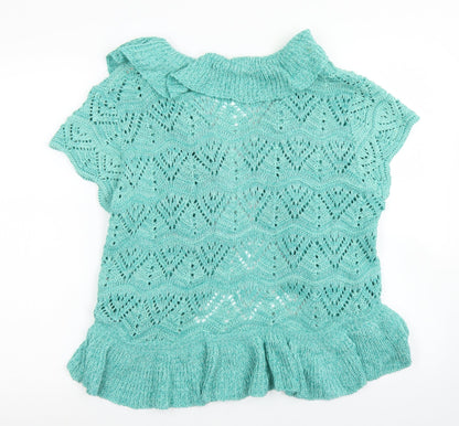 Womens UK Size 20 Soon Blue Cardigan Jumper