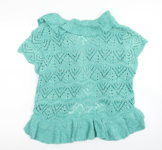 Womens UK Size 20 Soon Blue Cardigan Jumper