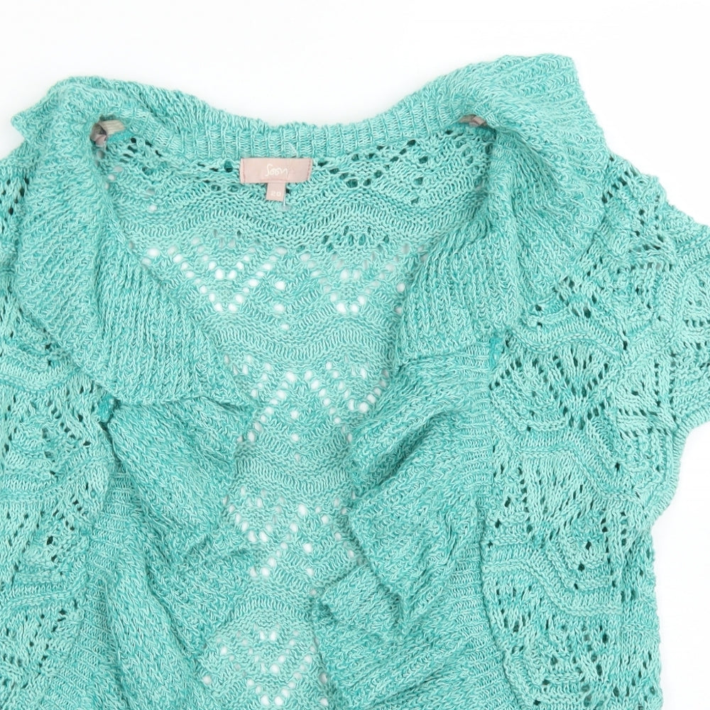 Womens UK Size 20 Soon Blue Cardigan Jumper
