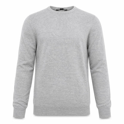 Cedarwood State Mens Grey Crew Neck Acrylic Pullover Jumper Size S